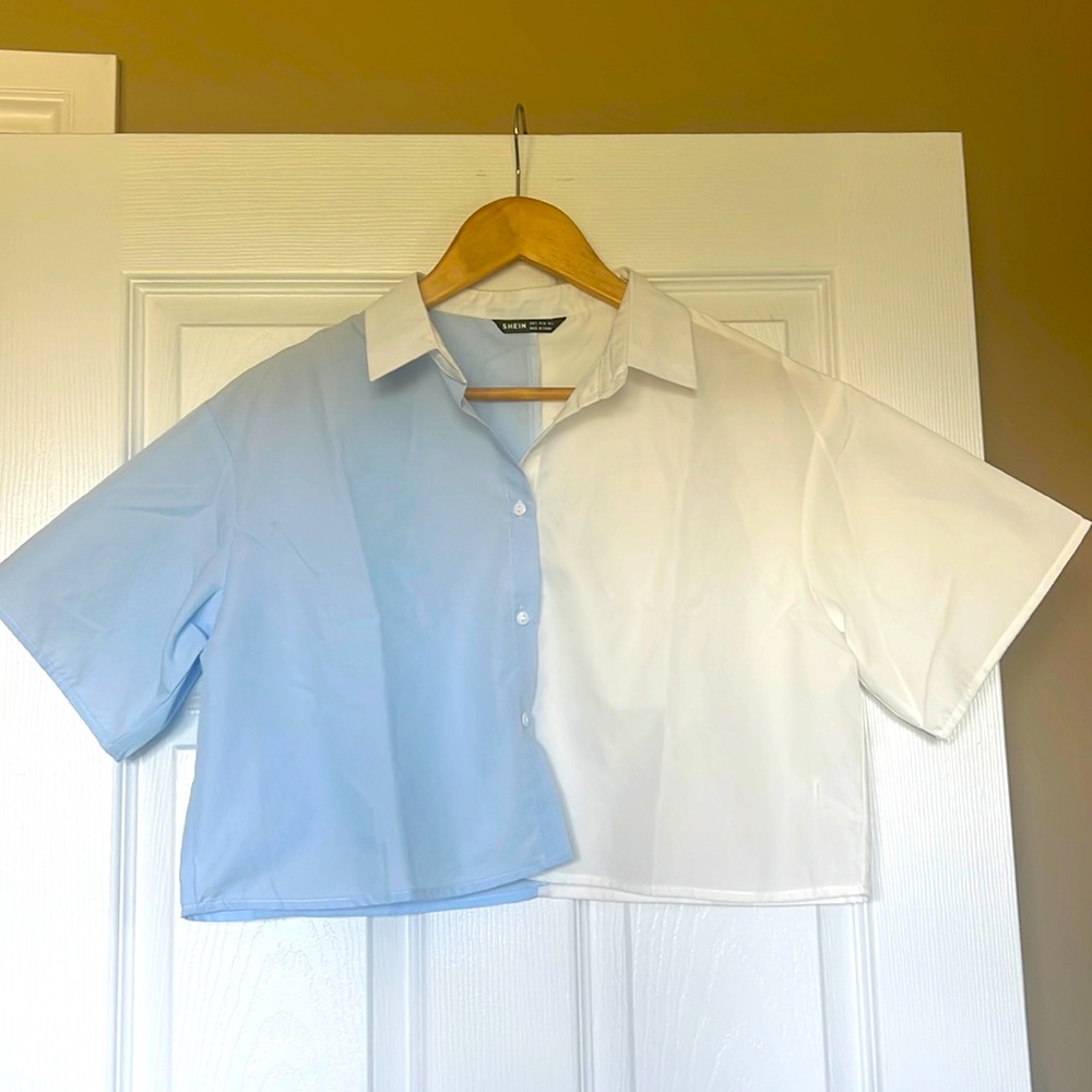 CROPPED BUTTON UP